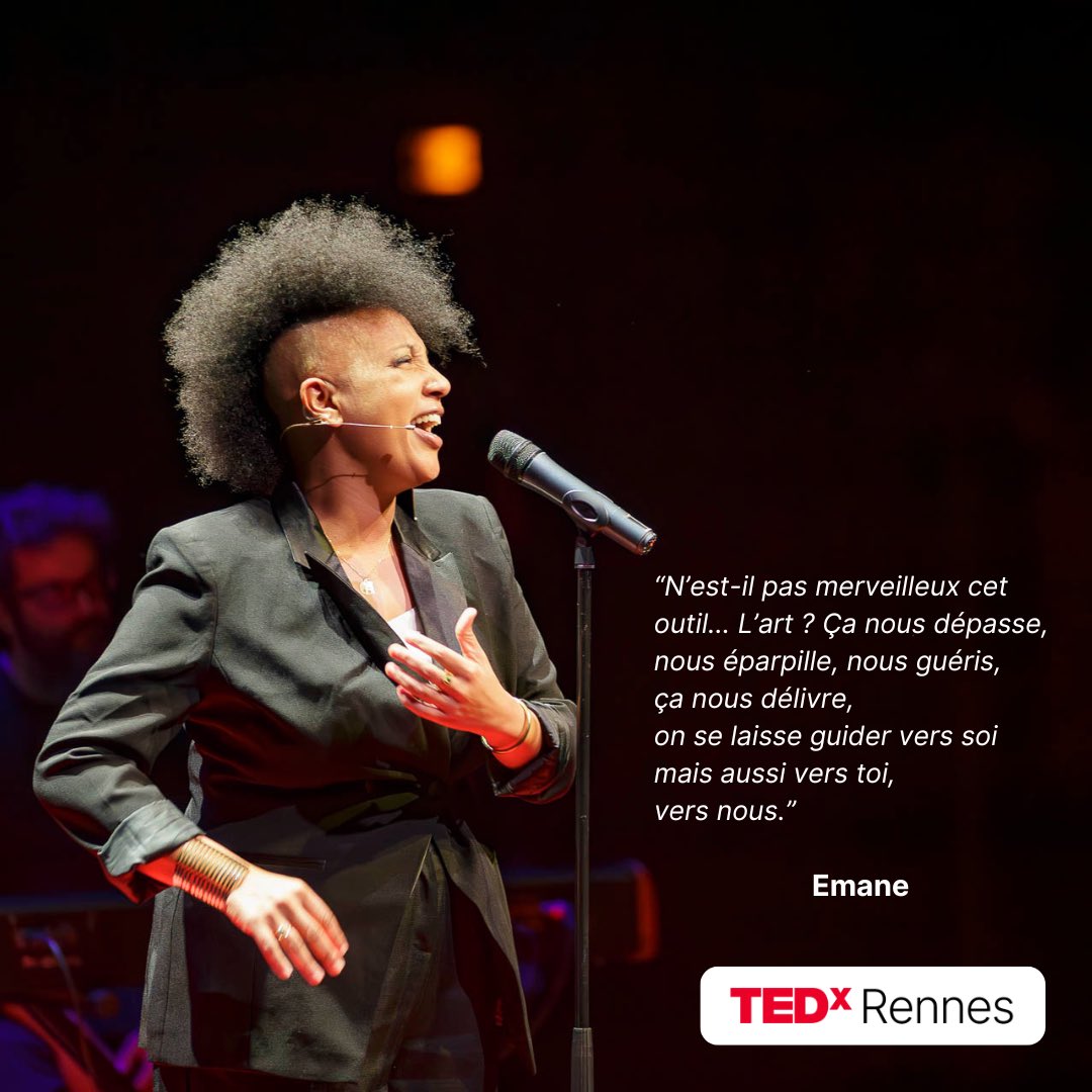 [Vidéos #TEDxRennes2024]

“N’est-il pas merveilleux cet outil… L’art ? Ça nous dépasse, nous éparpille, nous guéris, ça nous délivre, on se laisse guider vers soi mais aussi vers toi, vers nous.” - Emane
👉 tedxrennes.com/emane/

📸 <a href="/FactoryViews/">Views-Factory</a> 

#voix #soul #groove #rennes