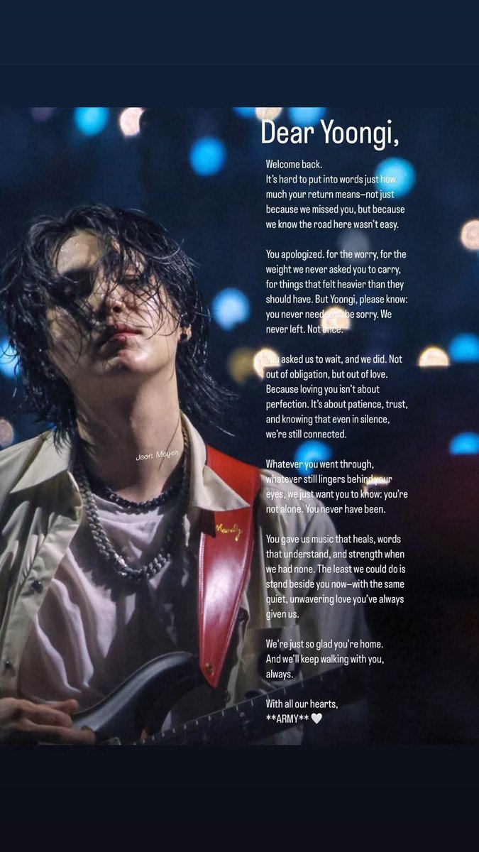 emoore021678's tweet photo. I hope our Yoongi see’s this and knows how much he is supported and loved.  No more apologies needed either. #supportyoongi #loveyoongi #noneedforappolgies 💜🫂🥰 https://t.co/En3QA2sffg