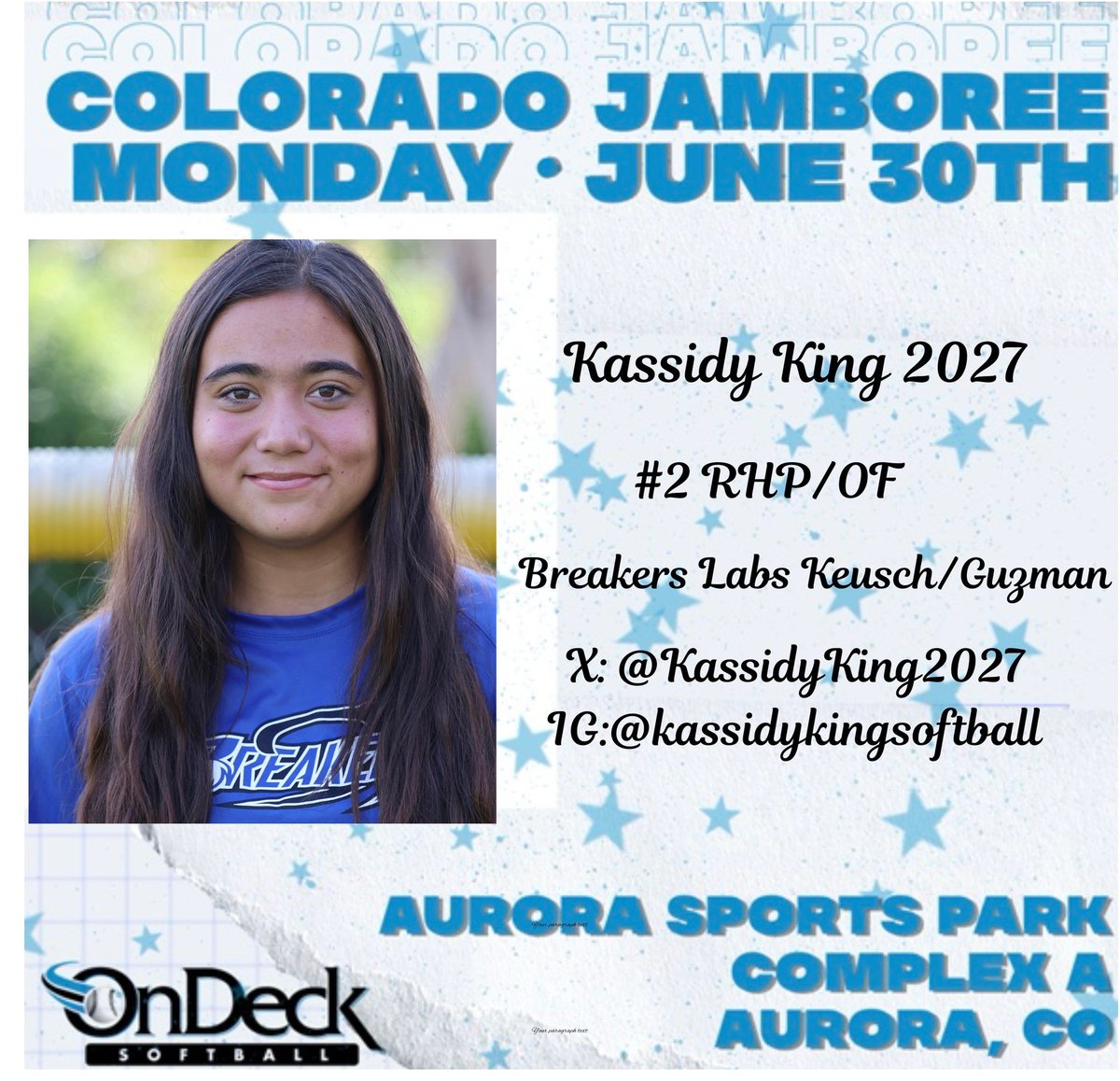 Excited to participate in the Jamboree in Colorado! <a href="/BreakersKeusch/">Breakers Labs - Keusch/Guzman 16u</a> <a href="/ExtraInningSB/">EXTRA INNING SOFTBALL</a> <a href="/ondecksoftball/">OnDeck Softball 🥎</a> <a href="/LineDsoftball/">Line Drive Media</a> <a href="/los_stuff/">Carlos Arias</a> <a href="/LegacyLegendsS1/">Legacy & Legends Softball</a> <a href="/NCSA_Softball/">NCSA Softball</a>