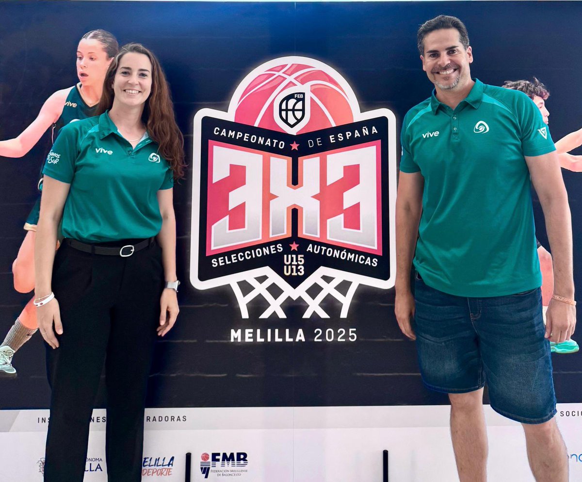 👉🏼 ¡2 arbitr@s andaluces dirigen desde este sábado partidos de los #FEB3x3U13
#FEBU15 Fem/Mas en Melilla

🏃‍♀️Silvia Nieto 
🏃🏼 Emilio Muñoz

🙌🏼 ¡Enhorabuena a los dos y muchos éxitos!
