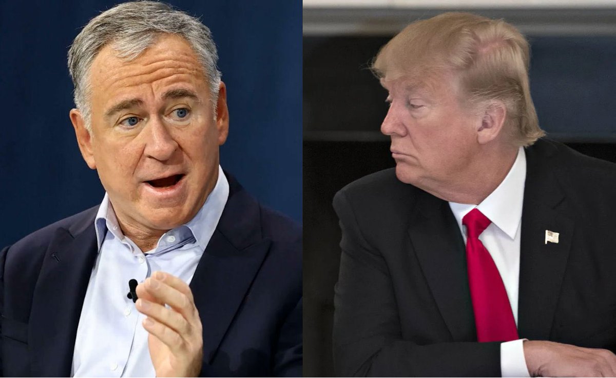 This billionaire can see the future.

Ken Griffin:

• Worth $42 Billion
• Predicted the last 3 market crashes
• Voted for Trump in the 2024 election

Now he's warning Trump is "fiscally irresponsible."

Here are his 3 predictions terrifying Wall Street: 🧵