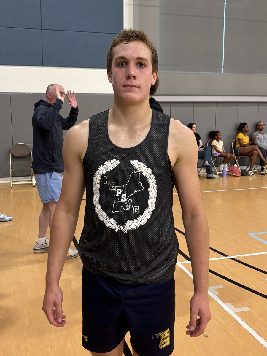 Strong 6’3” guard AJ Reinertson with a big performance here today for Lawrence Academy. 

Reinertson was making three’s left and right from different spots on the perimeter. His tough defensive play can make things difficult for opposing players.