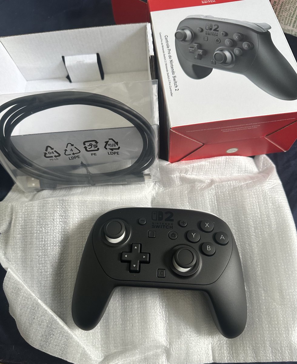 brunno_fast's tweet image. Chegou em faltava para completar esse sabadão com grandes jogatinas! 

#NintendoSwitch2 #ProController2