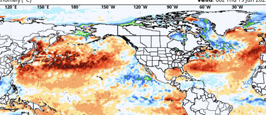 the configuration of warmest SST relative to average will be a distorting factor this season, likely meaning another below average year for the west pac and globally since the Atlantic will not take the slack like last year