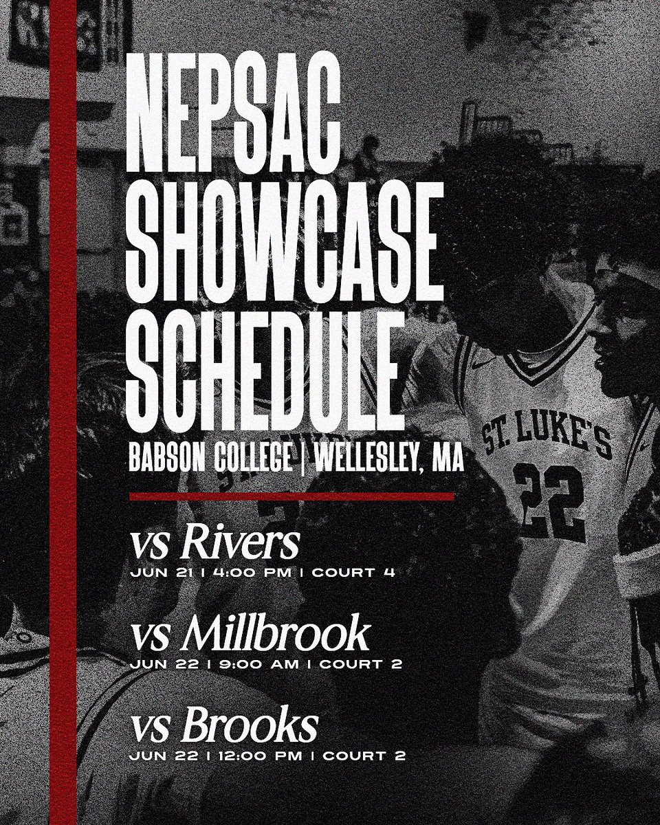 NEPSAC Showcase Schedule🌩️