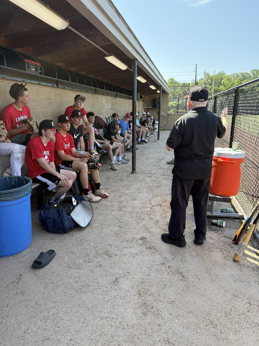 ACBaseball1967's tweet image. Thank you to Carroll Baseball coaching legend, Fr. Casey, for speaking with our new players for the class of 2029 as well as our returning players, on what it means to play baseball for the Carroll Patriots!