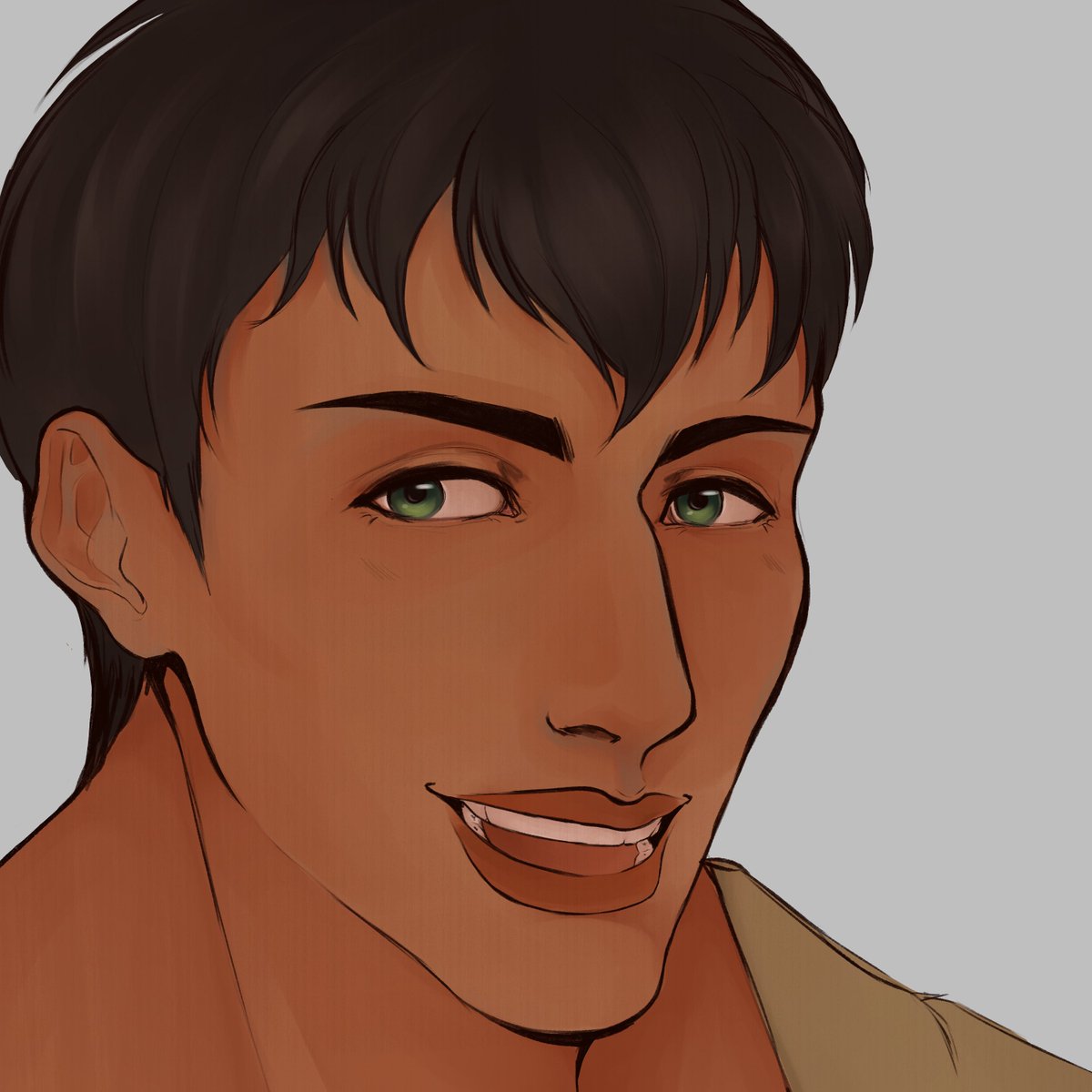 been practicing face shapes n shit with bertholdt😽