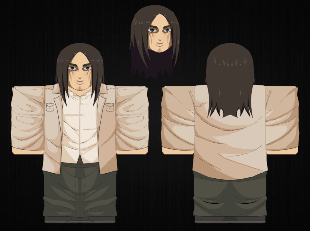 Eren Yeager - AOT
For sale - USD only 
#ROBLOX #RobloxDev #RobloxDevs