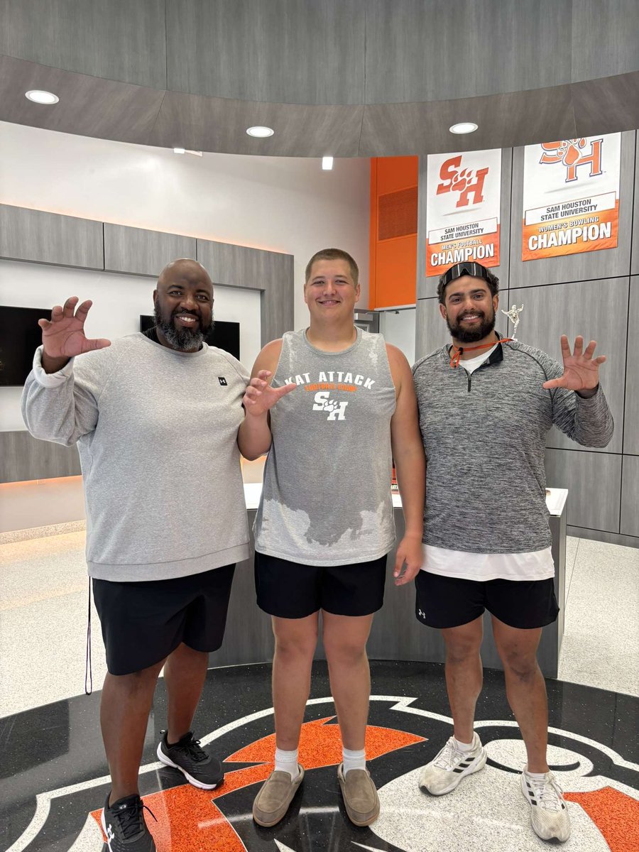 Had a great time today at Sam Houston!! Thank you to the coaching staff for all the hospitality! 1% better everyday. <a href="/AJ_Hopp/">AJ Hopp</a>