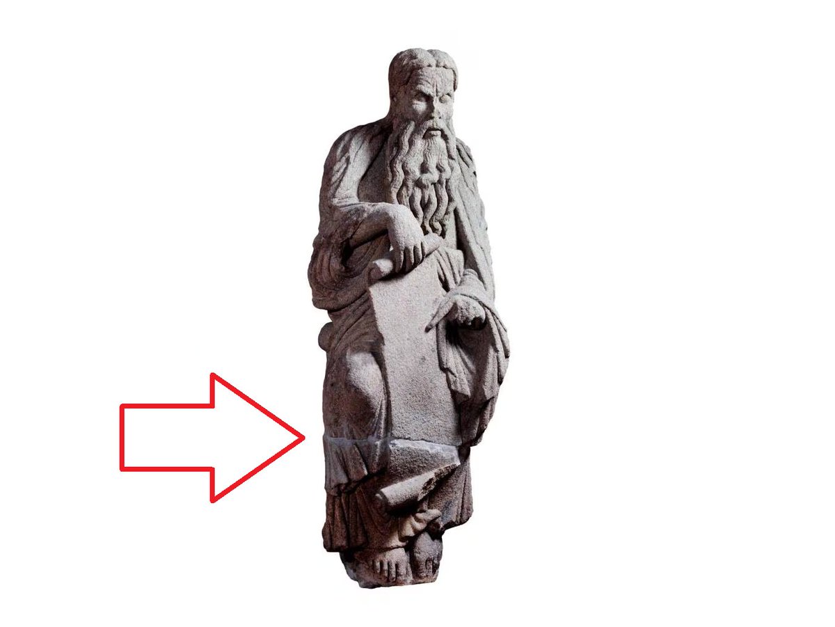 Sobre la noticia de que el Supremo avala que los profetas del Pórtico de la Gloria en poder de los Franco son propiedad del concello de Santiago, recordar que un tribunal sentenció que esta escultura no está rota.

Hoy el supremo sentencia, con razón, que se ve "a simple vista".