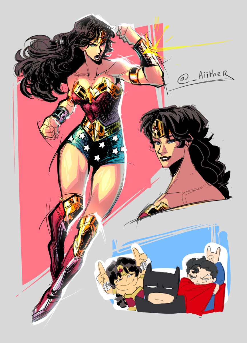 wonder woman doodles