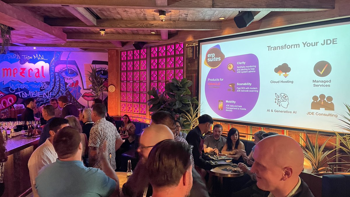 ERPSuites's tweet image. Blueprint 4D 2025 gave us:
✔️ Real conversations
✔️ More JDE learning
✔️ A Geek Meet!
✔️ An open bar
✔️ A flaming chocolate skull parade (yes, that happened)

We’re grateful to have shared the week with you.

#Blueprint4D #JDEdwards #JDE