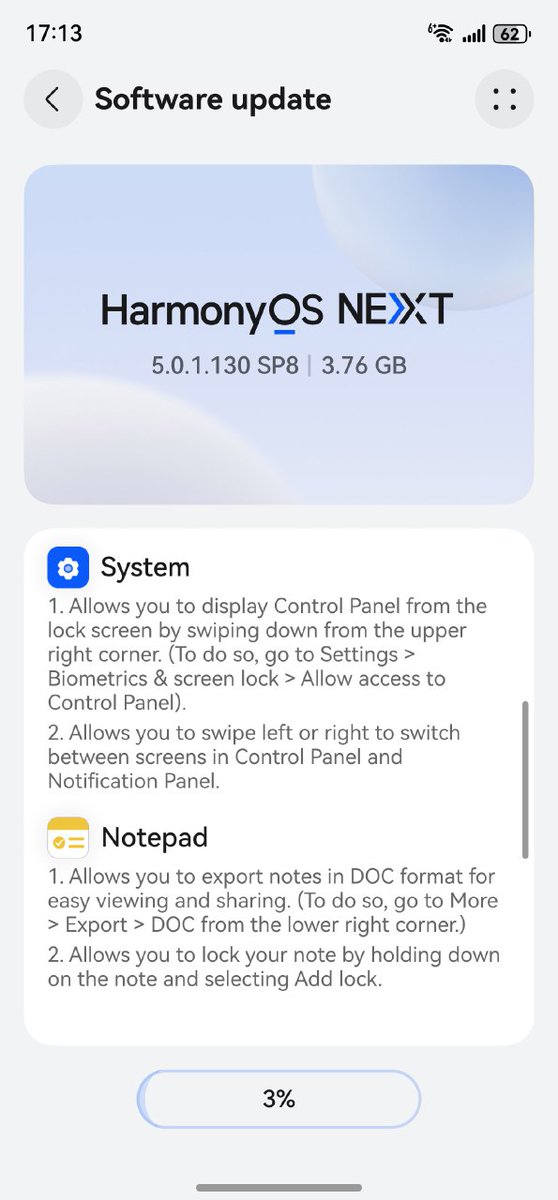 LivingInHarmony's tweet photo. Mate 70 Pro+ 5.0.1.130 SP8 update arrives, first HarmonyOS 5.1 beta udpate branch
#HarmonyOS5 #Mate70ProPlus #Beta #HarmonyOSNext #CN https://t.co/AC47SMGDgU