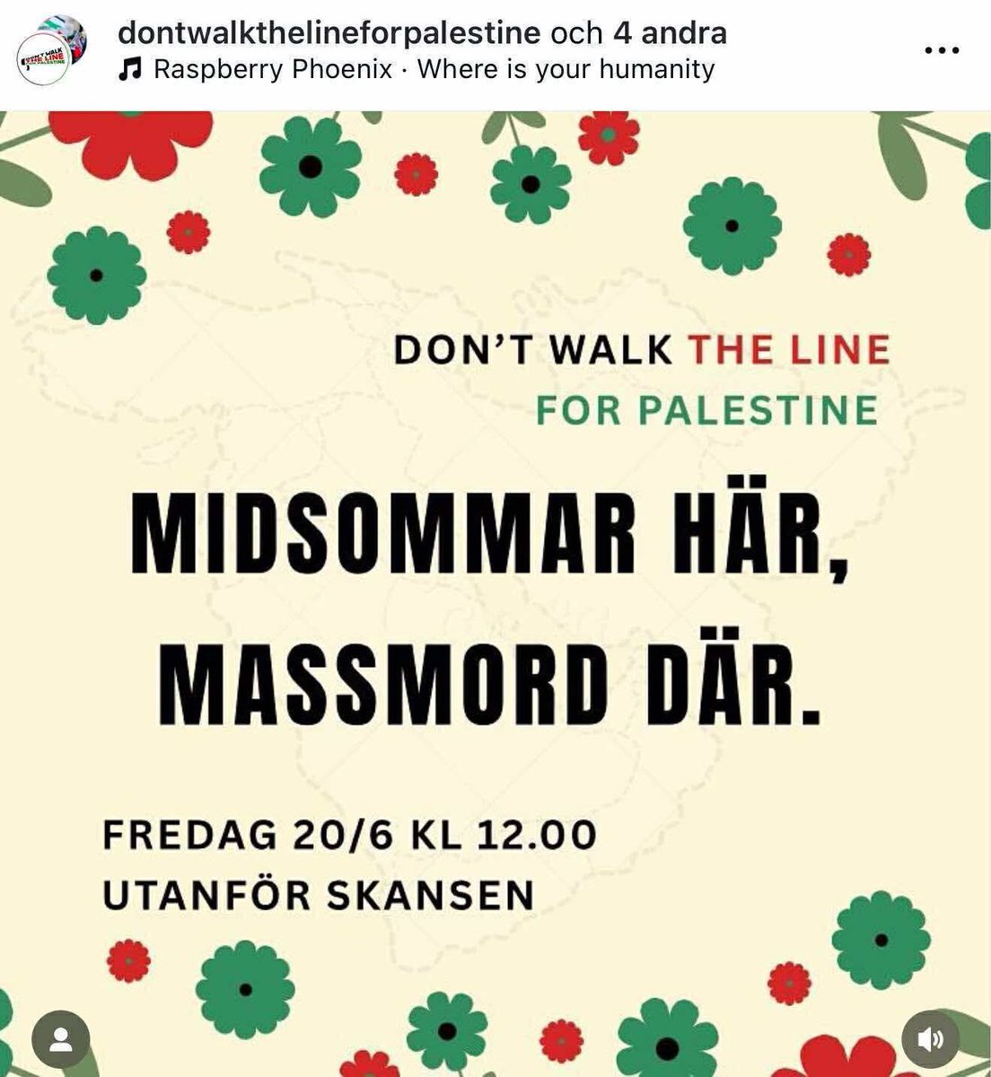 Fråga: Tror ni att förstöra midsommarfirandet för tusentals barnfamiljer ökar eller minskar sympatierna för Palestinarörelsens sak?