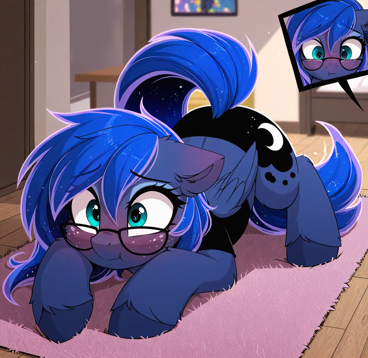 CeluniaMoon's tweet photo. Luna is a NERRRD 

#clop #mlpfanart #brony https://t.co/QzX3Zp042r