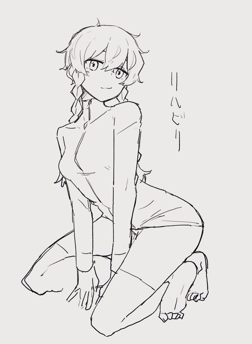 CHESHIGOM's tweet image. 寝る前にリハビリ兼ねて

 #一日一鈴羽
