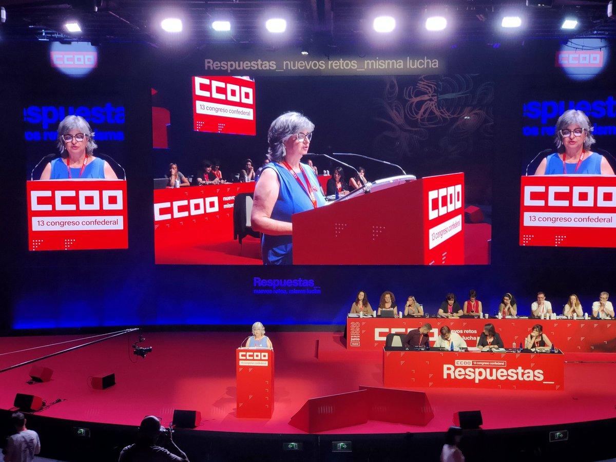CCOO Sanidad Madrid (@ccoosanidadmad) on Twitter photo 📢 Turno ahora para nuestra <a href="/palomalopezB/">Paloma López</a> Secretaria General de las <a href="/CCOOMadrid/">CCOO de Madrid</a> que recuerda los logros conseguidos x <a href="/CCOO/">COMISIONES OBRERAS</a> Reforma Laboral, SMI, Pensiones, Acuerdo AENC, Sector Público... #respuestas 📢 Turno ahora para nuestra <a href="/palomalopezB/">Paloma López</a> Secretaria General de las <a href="/CCOOMadrid/">CCOO de Madrid</a> que recuerda los logros conseguidos x <a href="/CCOO/">COMISIONES OBRERAS</a> Reforma Laboral, SMI, Pensiones, Acuerdo AENC, Sector Público... #respuestas