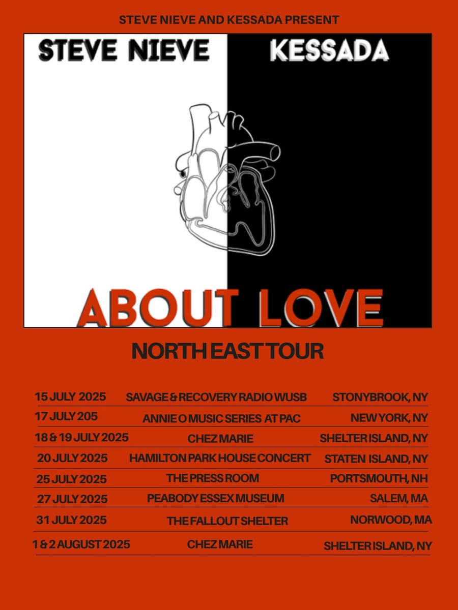 Elvis Costello &amp; The Attractions keyboardist Steve Nieve and <a href="/iamKESSADA/">KESSADA</a> are going on tour in July. Click the link to learn more about it and see dates below! 
stevenieve.com