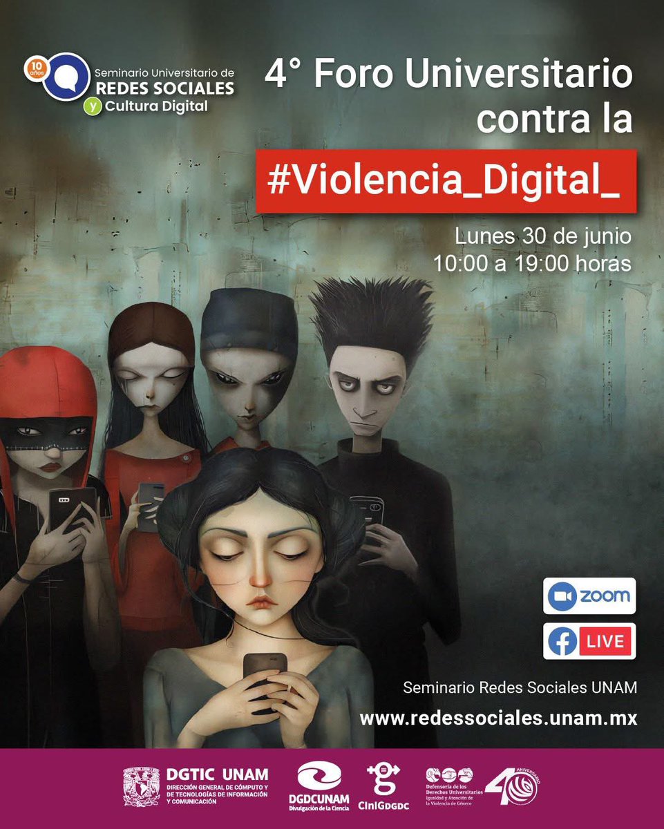 ¿Has sido víctima de violencia digital?
¿Qué podemos hacer para erradicarla?

¡Súmate a la transmisión!