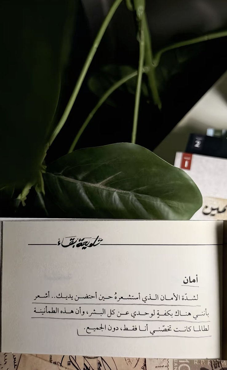 كنتُ أتأمّل ذاتي..وأتساءل: ما الذي يجعلني أنا؟
فاكتشفتُ أن النبل في القلب..لا في الأقوال..
وأنني ما كنت يومًا بابًا للأذى..ولا يدًا تلوّح بالخوف..ولا ظلًا يُقلق الطمأنينة..أنا ملجأٌ لا سجن..أنا وطنٌ صغير في قلب من أحبّ..أمنح المساحة..ولا أطالب بالمقابل..لا أقيد ولا أُثقل ..فمن