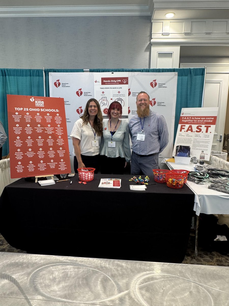 Healthy hearts start here❤️ Thru Kids Heart Challenge, students build healthy habits, learn life-saving CPR skills &amp; give back—while having fun.

This week, our staff went to the Ohio Assoc of School Admins conference to grow the program! Want to join? spr.ly/60144Vqlm