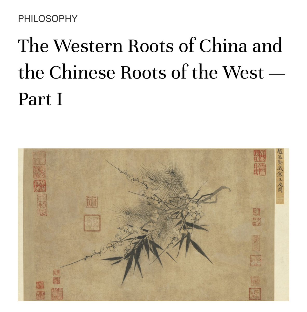 DusenburyDavid's tweet image. Strange to say, but “laissez-faire” begins with a French idea of China. — For this & much more, see the new essay on “The Chinese Roots of the West” that I’ve cowritten with Philip Pilkington. Part II is out tomorrow.
@philippilk @InstituteDanube @hu_conservative
