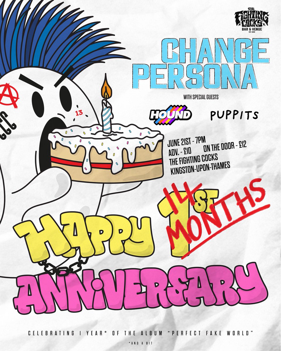 Change Persona (@changepersona) on Twitter photo 🔥A FEW TICKETS REMAIN!🔥
Get yours while it's hot for THIS SATURDAY (21st) at The Fighting Cocks for a night to remember!
Who knows, you may hear a new song or two 👀...
🎫 linktr.ee/changepersona 🎫
<a href="/FightingCocks66/">The Fighting Cocks</a> 🔥A FEW TICKETS REMAIN!🔥
Get yours while it's hot for THIS SATURDAY (21st) at The Fighting Cocks for a night to remember!
Who knows, you may hear a new song or two 👀...
🎫 linktr.ee/changepersona 🎫
<a href="/FightingCocks66/">The Fighting Cocks</a>
