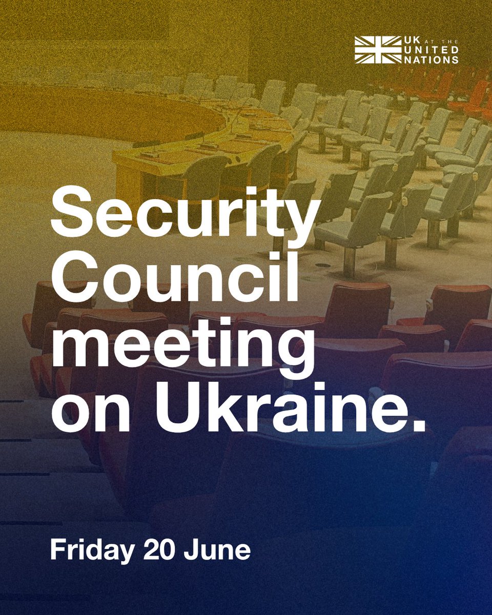 The UK and 🇩🇰🇬🇷🇫🇷🇸🇮 have called an urgent Security Council meeting tomorrow on Russia’s intensifying strikes on Ukraine.

This week, Kyiv endured one of the biggest attacks since the start of Russia's invasion with Russia launching 440 drones and 32 missiles into civilian areas.
