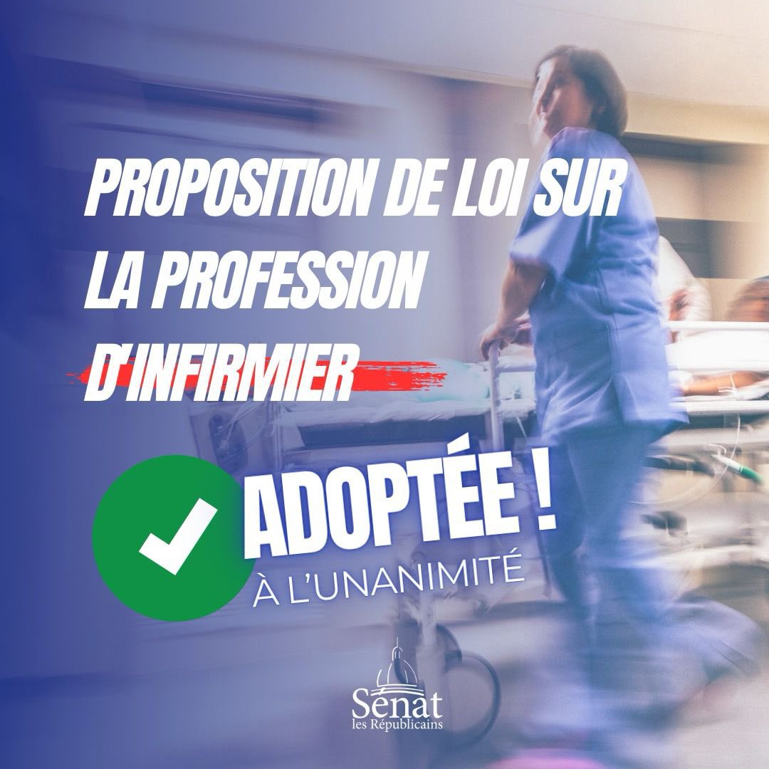 Après des mois de travaux menés par le rapporteur Jean Sol, le #Sénat a adopté les conclusions de la commission mixte paritaire sur la proposition de loi relative à la profession d’infirmier.  

Alors que 300 000 infirmiers supplémentaires seront nécessaires d’ici 2050 pour