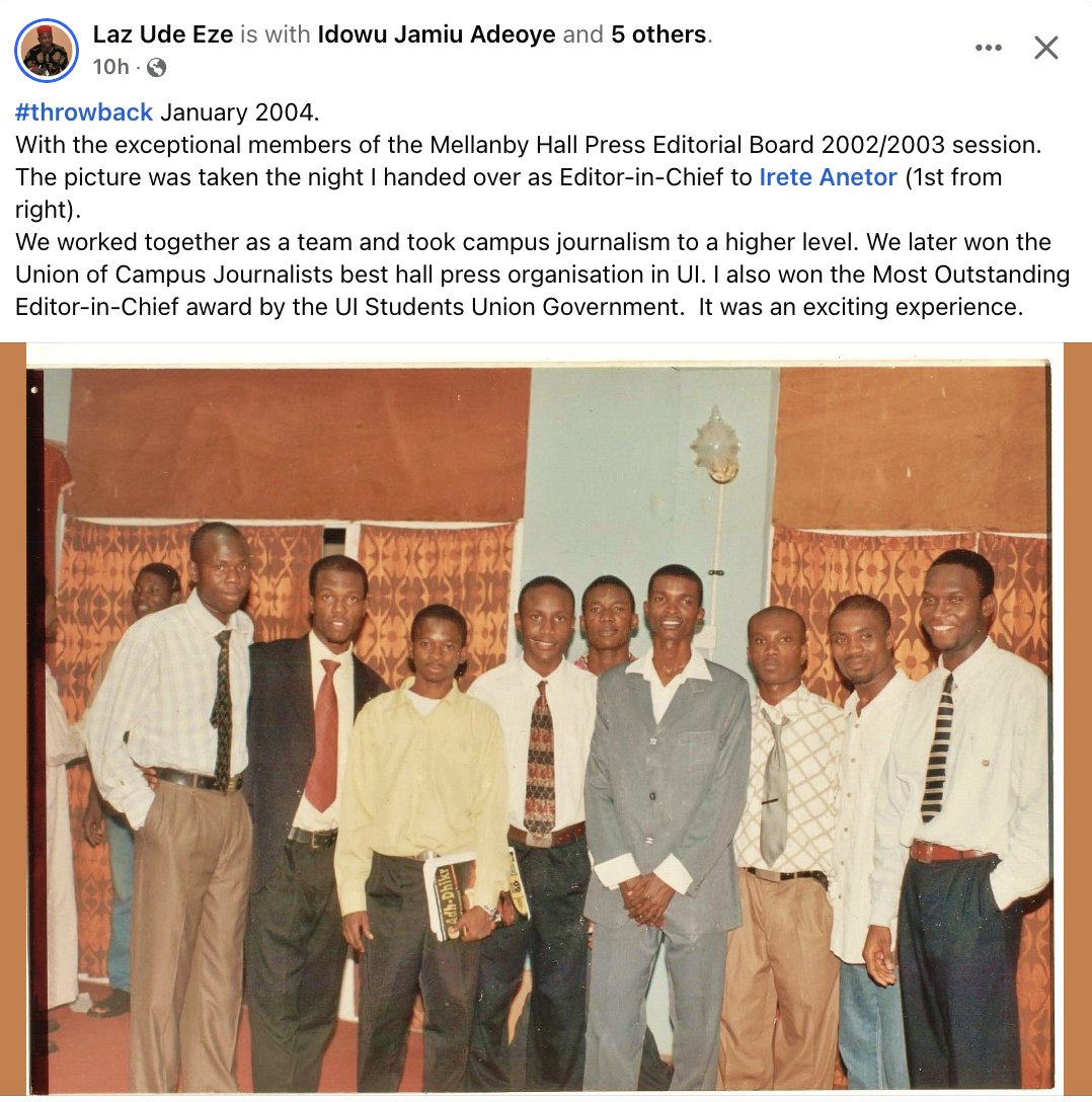Tolu Ogunlesi, MON (@toluogunlesi) on Twitter photo Spot me in there somewhere.
Deputy Editor-in-Chief, Mellanby Hall Press Organisation, University of Ibadan, 2002/2003 session.
Under the leadership of our able E-in-C <a href="/donlaz4u/">Laz Ude Eze</a> Spot me in there somewhere.
Deputy Editor-in-Chief, Mellanby Hall Press Organisation, University of Ibadan, 2002/2003 session.
Under the leadership of our able E-in-C <a href="/donlaz4u/">Laz Ude Eze</a>