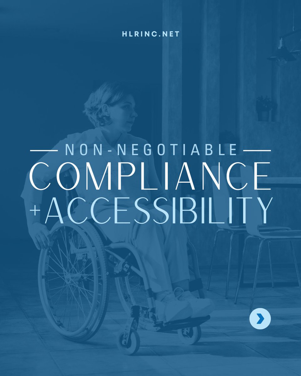 hlr_inc's tweet image. From day one, we prioritize inclusive, regulation-ready solutions that ensure safety, dignity, &amp;amp; usability for all. Here’s how we make it happen.⬇️

Learn about it l8r.it/lFYd

#AccessibleDesign #ADACompliance #InclusiveArchitecture #UniversalDesign #EquityInDesign