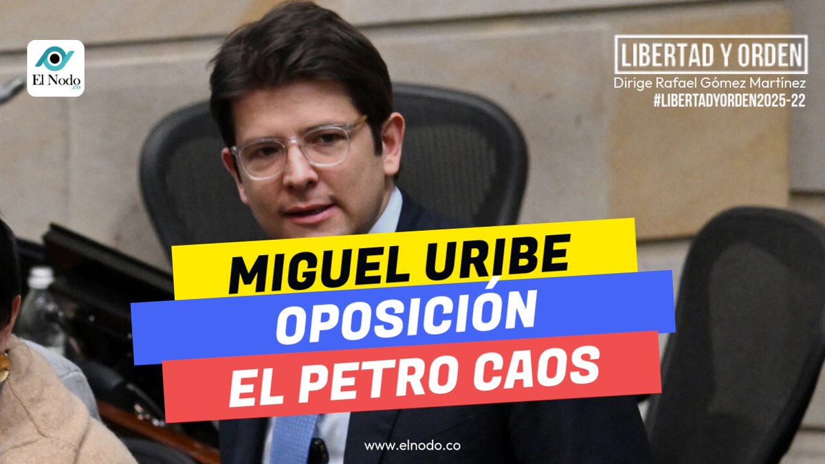 Acompáñenos hoy jueves 19 de junio a las 3 PM en #LIBERTADYORDEN2025 #Fuerzamiguel Capitulo 22. Miguel Uribe Turbay, oposición, El Petro caos. Dirige <a href="/rafaelg642021/">rafael gomez m.</a> con <a href="/jonathandel333/">Jonathan Delgado</a> y <a href="/FdoOrjuela/">Fernando Orjuela Galeano</a> #Doctrinaconservadora youtube.com/live/8yrUU54nm…