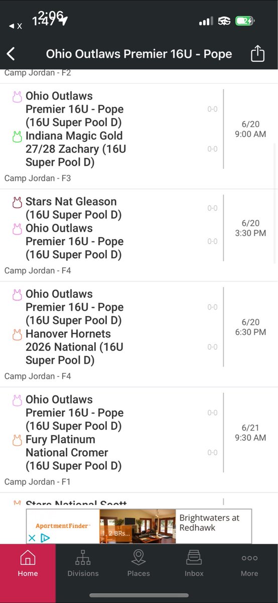 Makenna Hartley (@makennahartley1) on Twitter photo 12:00 game has been moved to tomorrow. Schedule is below! Hope to see you there! 🖤🤍☠️
<a href="/Hall_J_4/">Jenna Hall</a> <a href="/mandygardner24/">Mandy Gardner-Colegate</a> <a href="/YSUSoftball/">Youngstown State Softball 🐧</a> <a href="/CoachPena_BSU/">Helen Peña</a> <a href="/ZipsSB/">Akron Zips Softball</a> <a href="/FlyerSoftball/">Dayton Softball</a> <a href="/UKCoachLawson/">Rachel Lawson</a> <a href="/Coach2K_OSU/">Kirin Kumar</a> 12:00 game has been moved to tomorrow. Schedule is below! Hope to see you there! 🖤🤍☠️
<a href="/Hall_J_4/">Jenna Hall</a> <a href="/mandygardner24/">Mandy Gardner-Colegate</a> <a href="/YSUSoftball/">Youngstown State Softball 🐧</a> <a href="/CoachPena_BSU/">Helen Peña</a> <a href="/ZipsSB/">Akron Zips Softball</a> <a href="/FlyerSoftball/">Dayton Softball</a> <a href="/UKCoachLawson/">Rachel Lawson</a> <a href="/Coach2K_OSU/">Kirin Kumar</a>