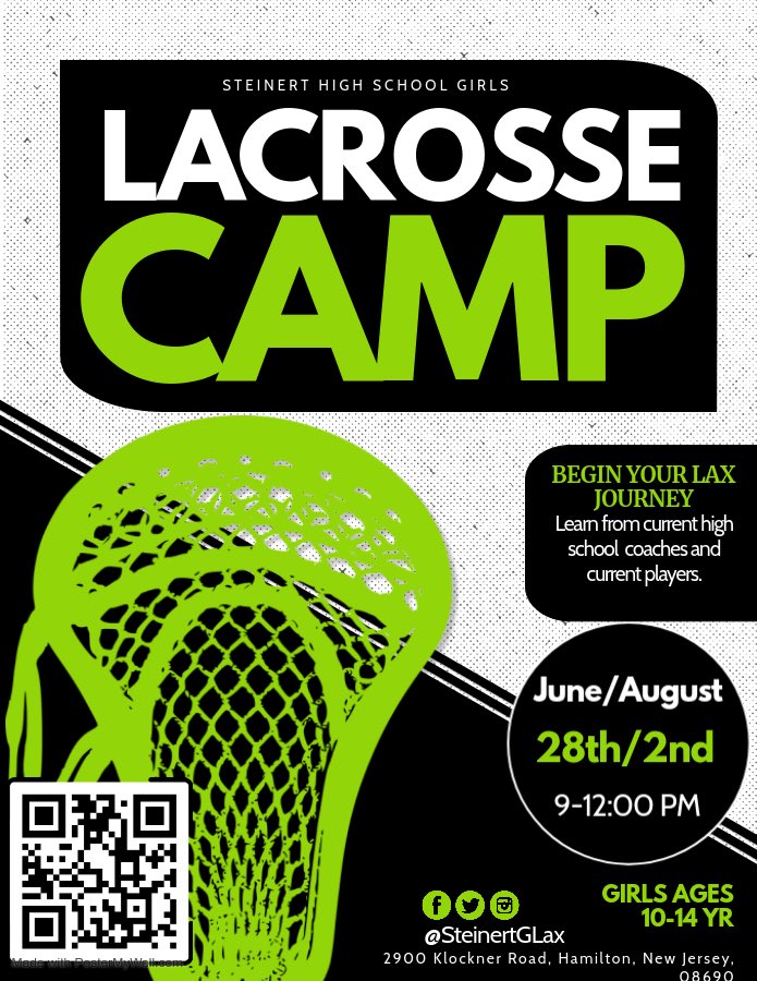 Join us Saturday, 6/28 from 9 AM–12 PM for a fun, skill-building intro clinic just for girls ages 10–14! No experience needed. Equipment needed is a stick, goggles, mouth guard, athletic shoes, and water. 

Click on the link below to register! 

docs.google.com/forms/d/1U5lHE…