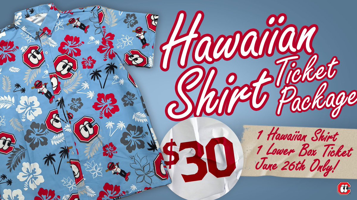 I don’t know where I’m gonna go when the volcano blows, but I do know where I’m gonna be next Thursday! 

There’s still time to secure your Lookouts Hawaiian shirt ticket package for Margaritaville Night!

Don’t let the boat leave port without you!

🎟️: tinyurl.com/268mvuyv