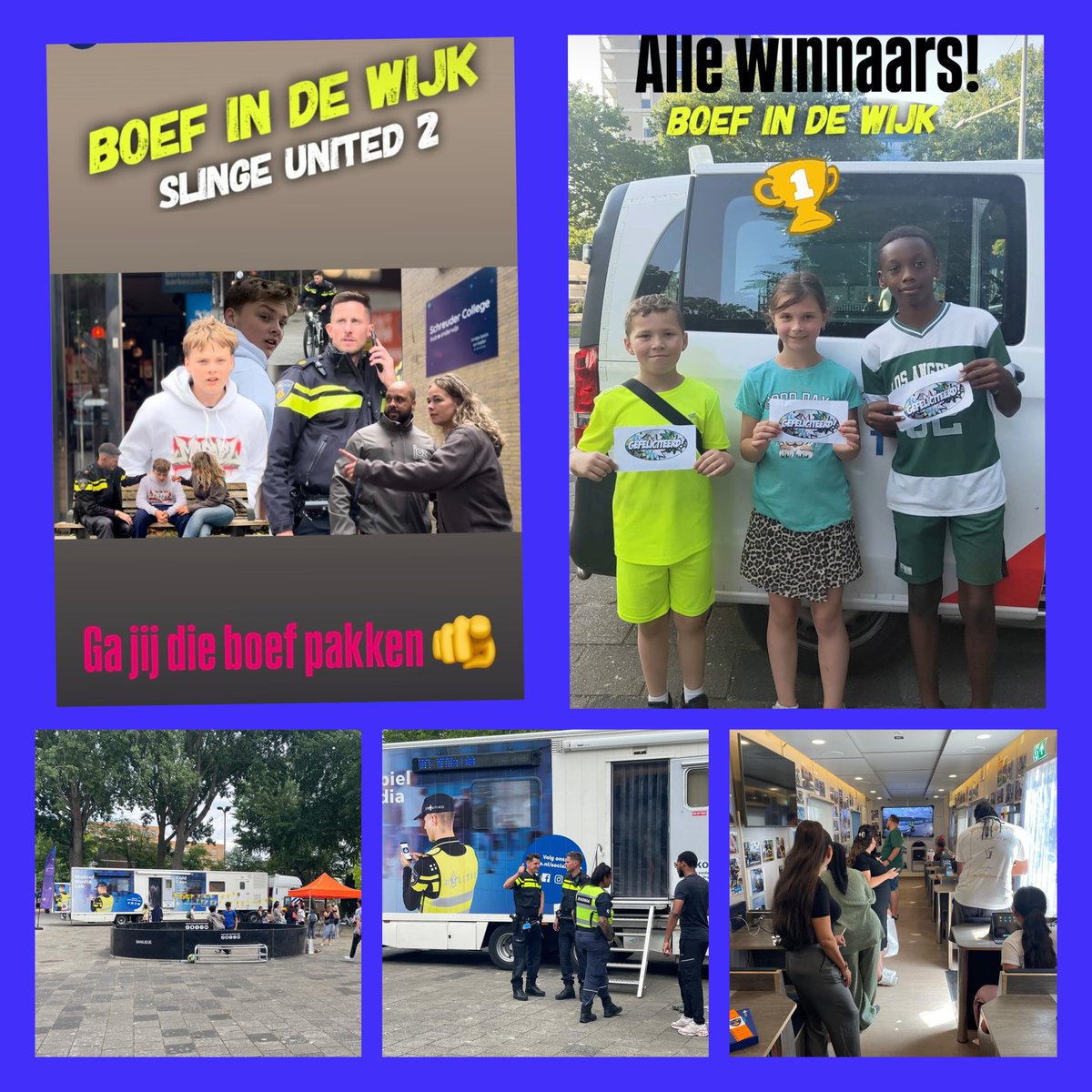 Politie Mobiel Media Lab en arrestaties tijdens Wijkdag in Rotterdam