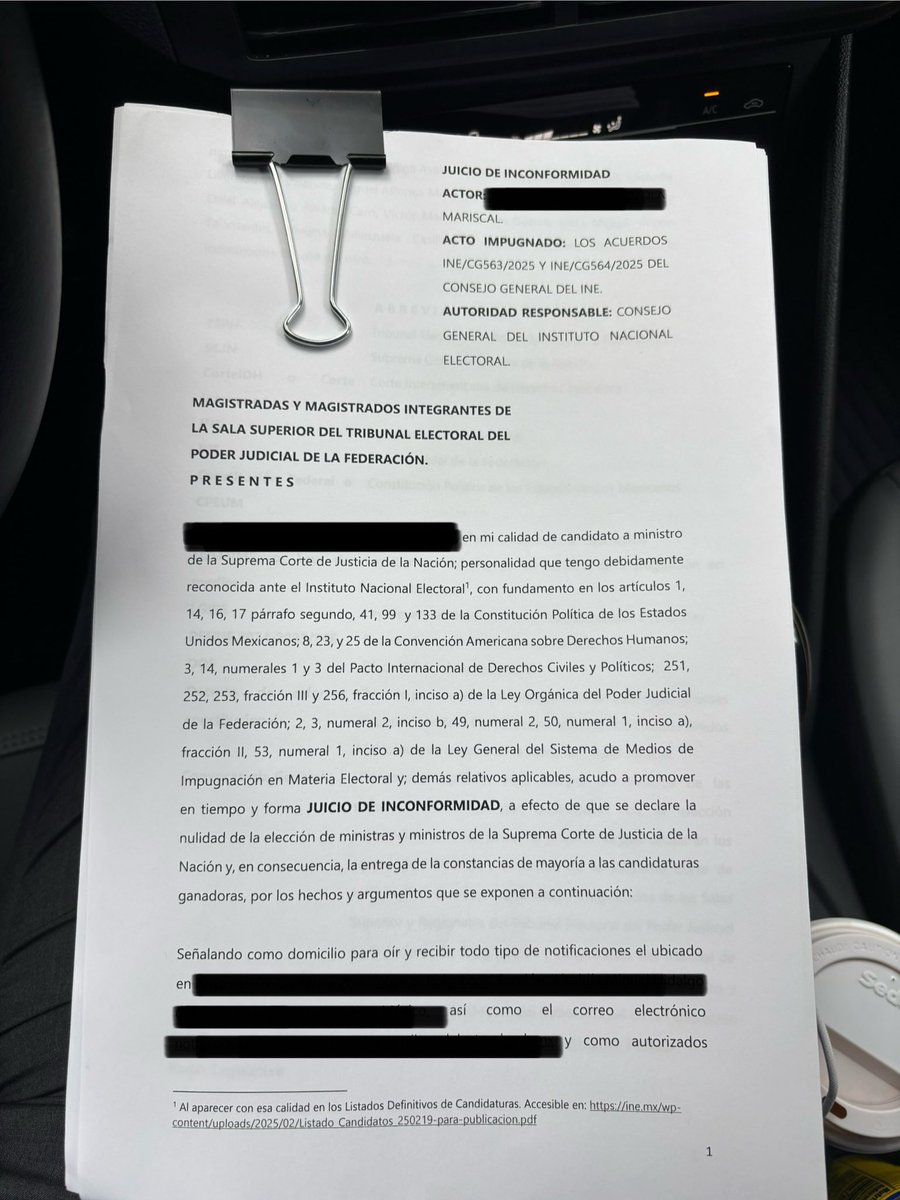 José Mario de la Garza (@josemdlg) on Twitter photo 🚨URGENTE🚨
Organizaciones de la sociedad civil como <a href="/PROJUCmx/">PROJUC</a>, <a href="/Eleccionesymas/">Laboratorio Electoral</a>, <a href="/Practica_Lab/">Práctica: Laboratorio para la Democracia</a>, <a href="/Consejo_Litigio/">Consejo Nacional de Litigio Estratégico</a> y <a href="/DefensorxsAC/">Defensorxs</a> nos dirigimos al <a href="/INEMexico/">@INEMexico</a> para acompañar la impugnación de una elección que nació podrida.
La llamada “elección judicial” fue una farsa desde el 🚨URGENTE🚨
Organizaciones de la sociedad civil como <a href="/PROJUCmx/">PROJUC</a>, <a href="/Eleccionesymas/">Laboratorio Electoral</a>, <a href="/Practica_Lab/">Práctica: Laboratorio para la Democracia</a>, <a href="/Consejo_Litigio/">Consejo Nacional de Litigio Estratégico</a> y <a href="/DefensorxsAC/">Defensorxs</a> nos dirigimos al <a href="/INEMexico/">@INEMexico</a> para acompañar la impugnación de una elección que nació podrida.
La llamada “elección judicial” fue una farsa desde el