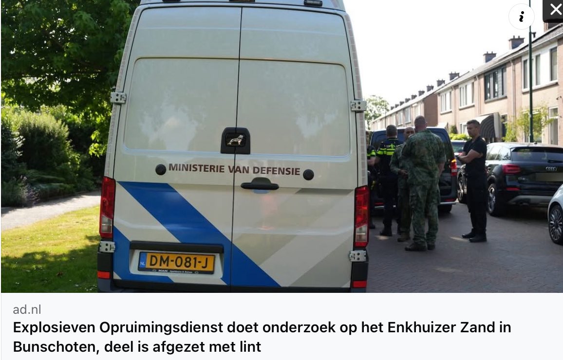 Explosieven Opruimingsdienst onderzoekt mogelijk explosief in Bunschoten