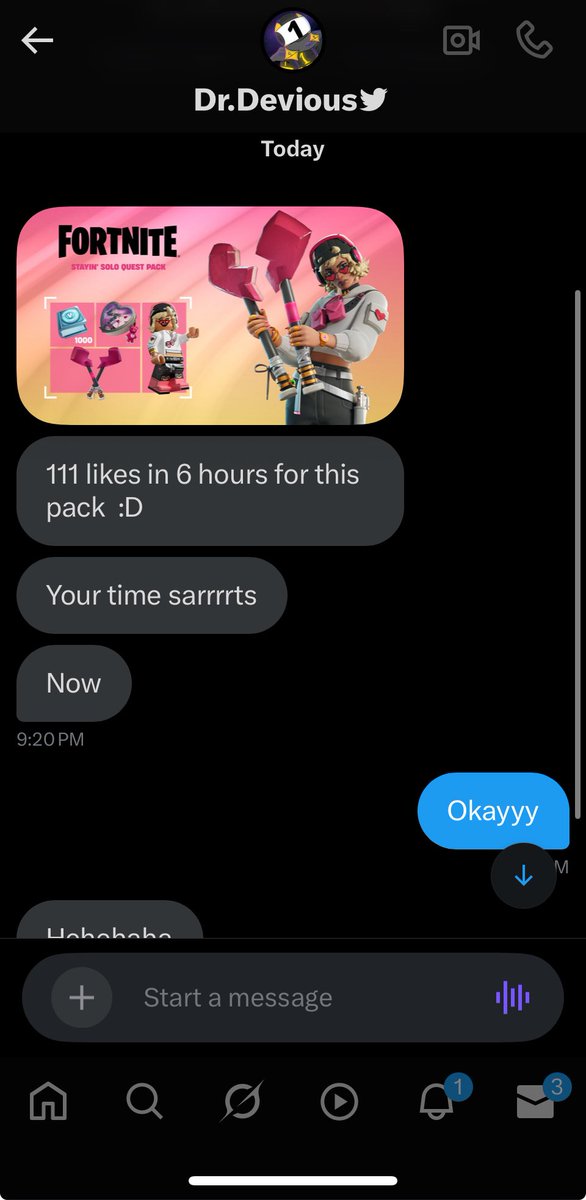 Choumi 🌅🎵 (@choumiboi) on Twitter photo CHAT I GOT A LIKE GOAL FROM THE ONE THE ONLY <a href="/DeviousDr68/">Dr.Devious</a> FOR THIS AMAZING PACK HELP ME REACH 111 LIKES IN 6 HOURS THANKS ❤️❤️❤️❤️
LIKES AND REPOSTS ARE APPRECIATED !! ❤️♻️ CHAT I GOT A LIKE GOAL FROM THE ONE THE ONLY <a href="/DeviousDr68/">Dr.Devious</a> FOR THIS AMAZING PACK HELP ME REACH 111 LIKES IN 6 HOURS THANKS ❤️❤️❤️❤️
LIKES AND REPOSTS ARE APPRECIATED !! ❤️♻️