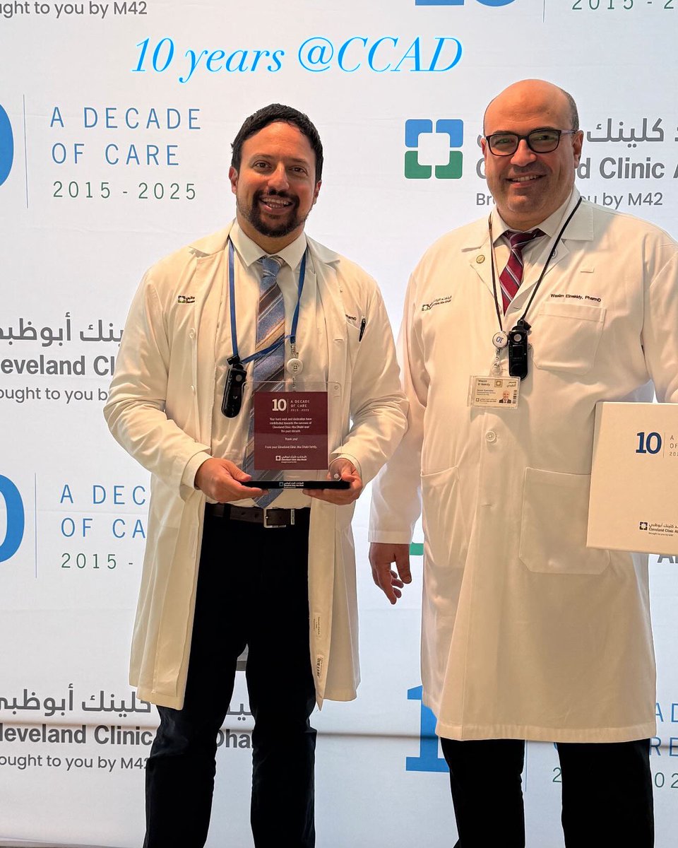 Grateful for 10 years <a href="/CCAD/">Cleveland Clinic Abu Dhabi</a> !