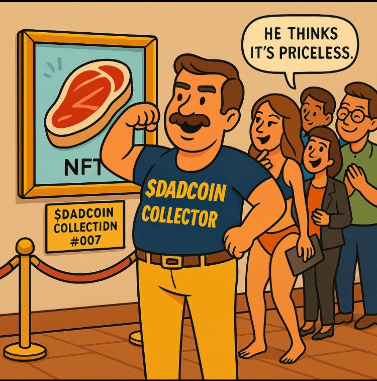 @SenseiBR_btc DADCOIN  For the investors who say “I told you so” at the family BBQ.

Power moves only.
Good vibes. Great returns. Legendary status.

<a href="/CryptoBugbee/">Bugbee</a> 
@Dad_Coin_Sol 
<a href="/realDonaldTrump/">Donald J. Trump</a> 
#DadcoinBBQSeason #BuyDadcoin #FatherOfAllTokens