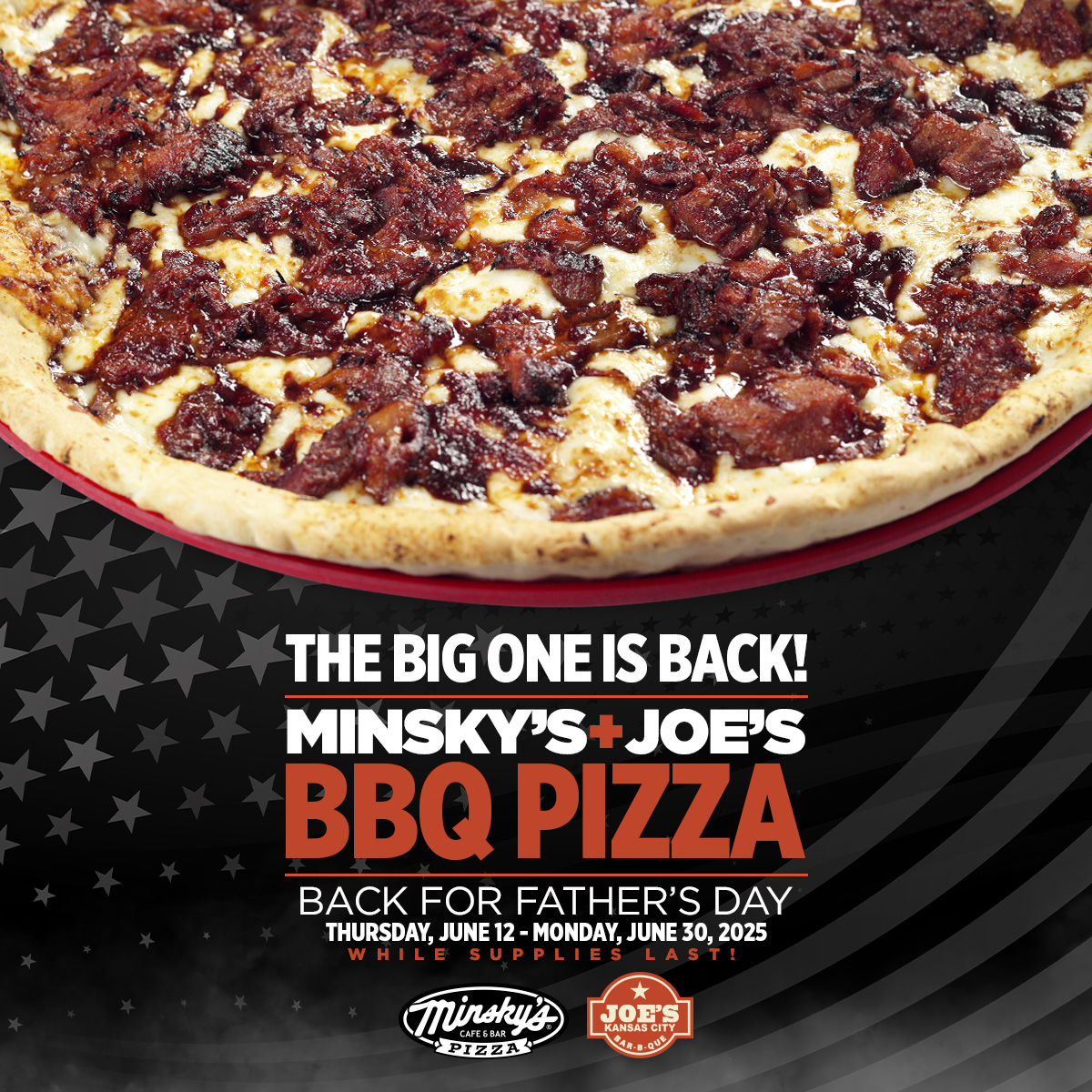 Minsky's Pizza (@minskyspizza) on Twitter photo There is still time to try the delicious Minsky's+
<a href="/joeskc/">Joe's Kansas City</a> BBQ Pizza- Two KC Favorites - One Incredible Pizza!! Only available for a limited time, so don't wait, try it tonight!
Learn more and order now at minskys.com/minskys-joes-k……
#minskys #joeskc #bbqpizza There is still time to try the delicious Minsky's+
<a href="/joeskc/">Joe's Kansas City</a> BBQ Pizza- Two KC Favorites - One Incredible Pizza!! Only available for a limited time, so don't wait, try it tonight!
Learn more and order now at minskys.com/minskys-joes-k……
#minskys #joeskc #bbqpizza