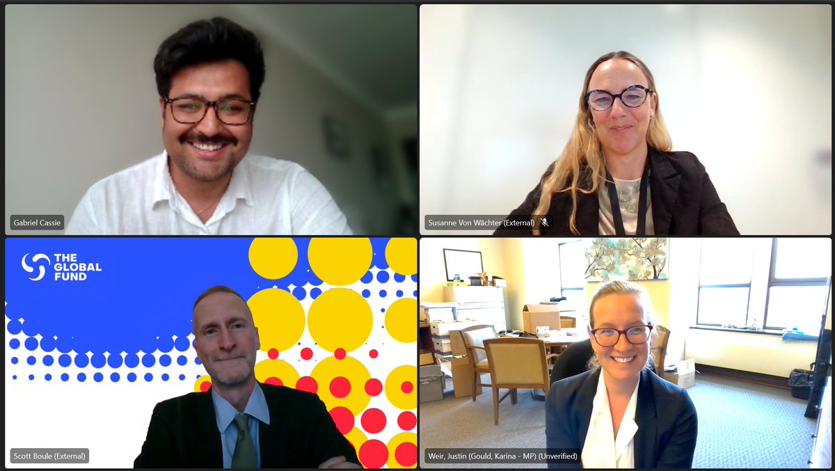 Thank you to MP <a href="/karinagould/">Karina Gould</a>, former Minister of International Development, for meeting us to discuss Canada's continued role and much-needed support for the <a href="/GlobalFund/">The Global Fund</a> to Fight AIDS, Tuberculosis and Malaria – a proven, effective and impactful global health mechanism 💯

Thank