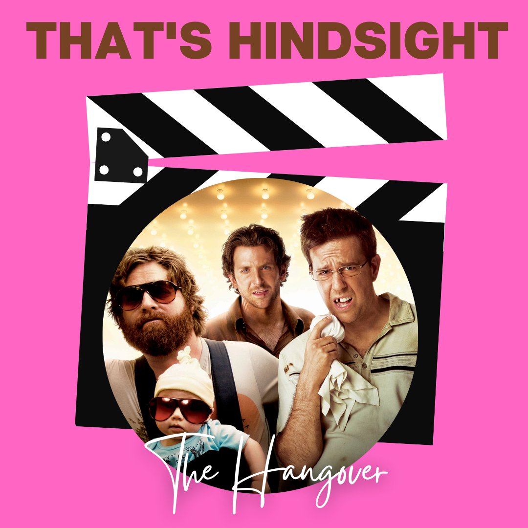 ThatsHindsight's tweet photo. Weve all been there: too many daiquiris &amp; before you know it, youre stealing a tiger &amp; marrying a stripper... Time to watch The Hangover!

Dont pull a tooth or count cards as we discuss student-funded vacations, nonchalant nudity, &amp; wedding chapels being more cringe than normal! https://t.co/7XxoOPDJGp