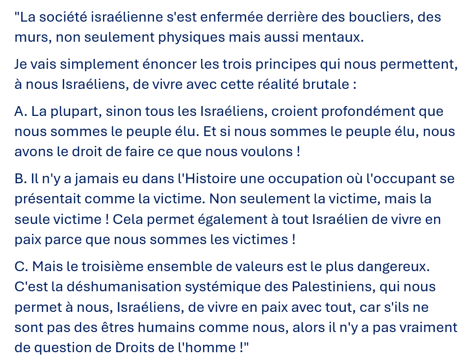 FrancoisCame's tweet photo. Une analyse de Gideon Levy, du journal israélien Haaretz.
Elle ne date pas d'hier. Mais elle vaut la peine d'être lue pour tenter de comprendre la situation en Cisjordanie et, sinon l'opinion de tous les Israéliens, du moins celle des extrémistes du gouvernement  Netanyahou. 🧵⤵️ https://t.co/6ZiiHWNl9t