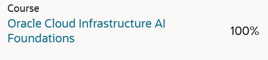 only_avanish's tweet photo. Completed the Oracle Cloud Infrastructure AI Foundations course ✅
Learned AI/ML basics, real-world use cases &amp; how Oracle Cloud supports AI at scale.Solid clarity on AI workflows.
The cert was paid but used a smart walkaround to get it done 💡
@OracleCloud 
#OracleAI #ML https://t.co/wUZSzdiWBA