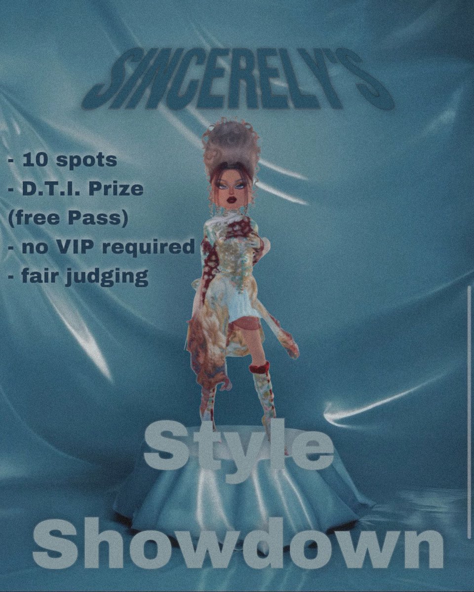 ☆ ready for a fast competition? ☆
☆ Sincerely‘s Style Showdown wants YOU☆ 

Dm or reply to be cast, the Winner gets a DTI Pass of their choice....