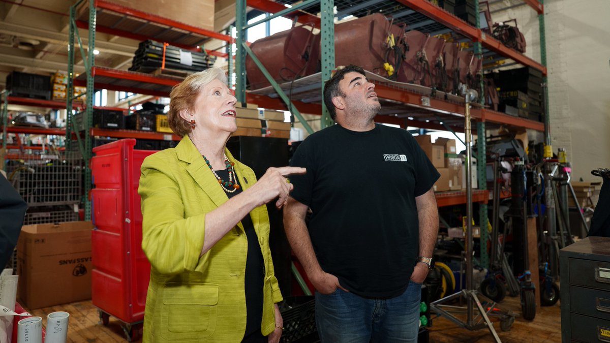 Roberta Reardon (@nysdolcommish) on Twitter photo Lights, camera, action! This week, I toured <a href="/Lionsgate/">lionsgate</a> studios in Yonkers, joined by <a href="/IATSE/">IATSE // #IASolidarity</a> Local 52, and saw firsthand how the film & TV tax credit is making production more affordable. This creates more jobs while solidifying NYS as a key player in the entertainment industry. Lights, camera, action! This week, I toured <a href="/Lionsgate/">lionsgate</a> studios in Yonkers, joined by <a href="/IATSE/">IATSE // #IASolidarity</a> Local 52, and saw firsthand how the film & TV tax credit is making production more affordable. This creates more jobs while solidifying NYS as a key player in the entertainment industry.