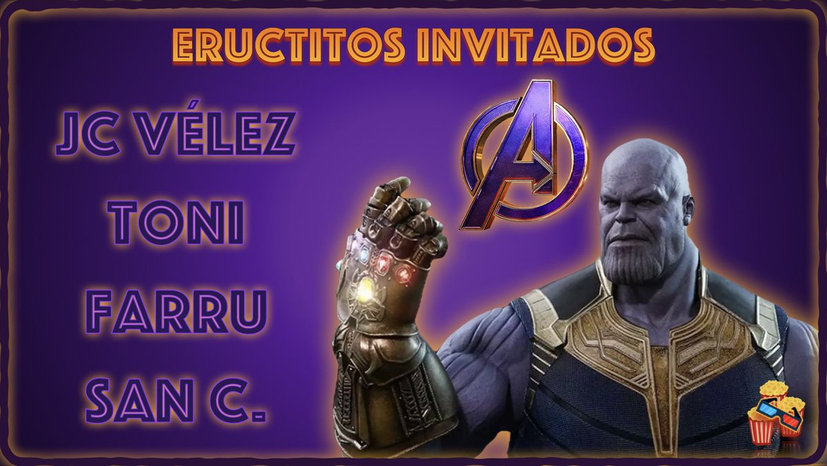 EructitosDeCine's tweet photo. ¡Eructitos!
Nuevo episodio #eructitosdelcine🍿213 - La Saga The Avengers
Hagan paro vayan a #YouTube y Suscríbanse
👉🏼 https://t.co/TV5EpOztCF
#cine #cinema #estreno #movies #peliculas #new #recomendaciones #TheAvengers #LosVengadores #InfinityWar #Endgame #EradeUltron https://t.co/U5ixia7yIs