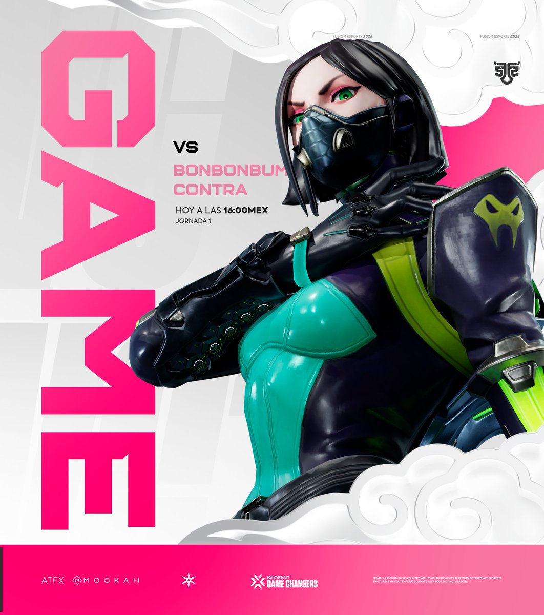 FUSION (@fusionfsgg) on Twitter photo GAME DAY 💎 | #VCTGameChangers
El debut del nuevo Roster está a solo pocas horas, mucha suerte al equipo en el primer partido del Split 2🫡
🆚 <a href="/BonBonBumContra/">Bon Bon Bum Contra🇨🇴⚡</a>
⏱️ 4:00pm 🇲🇽 | 5:00pm 🇨🇴
🔴 Live: twitch.tv/valorant_la
SE CONFÍA 🔥
#FeelTheFusion | <a href="/ATFX_Latam/">ATFX Latam</a> | #Mookah GAME DAY 💎 | #VCTGameChangers
El debut del nuevo Roster está a solo pocas horas, mucha suerte al equipo en el primer partido del Split 2🫡
🆚 <a href="/BonBonBumContra/">Bon Bon Bum Contra🇨🇴⚡</a>
⏱️ 4:00pm 🇲🇽 | 5:00pm 🇨🇴
🔴 Live: twitch.tv/valorant_la
SE CONFÍA 🔥
#FeelTheFusion | <a href="/ATFX_Latam/">ATFX Latam</a> | #Mookah